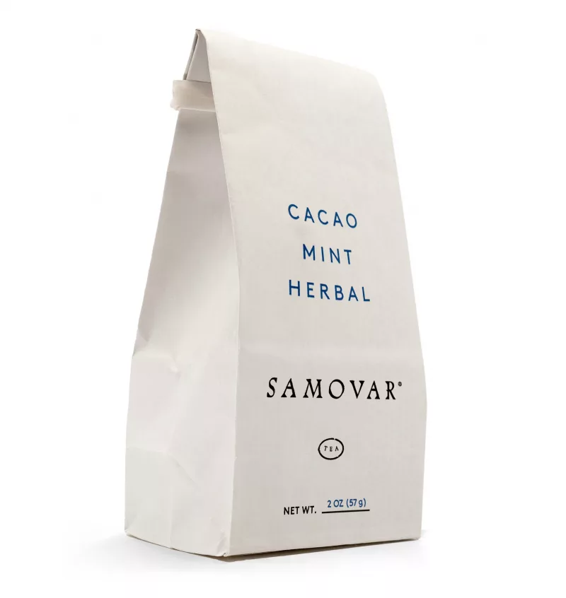 Cacao Mint - White Bag - Front - 0602CAMIBG